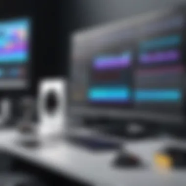 A Glimpse into Advanced Video Editing Tools Dynamic video editing interface showcasing various tools