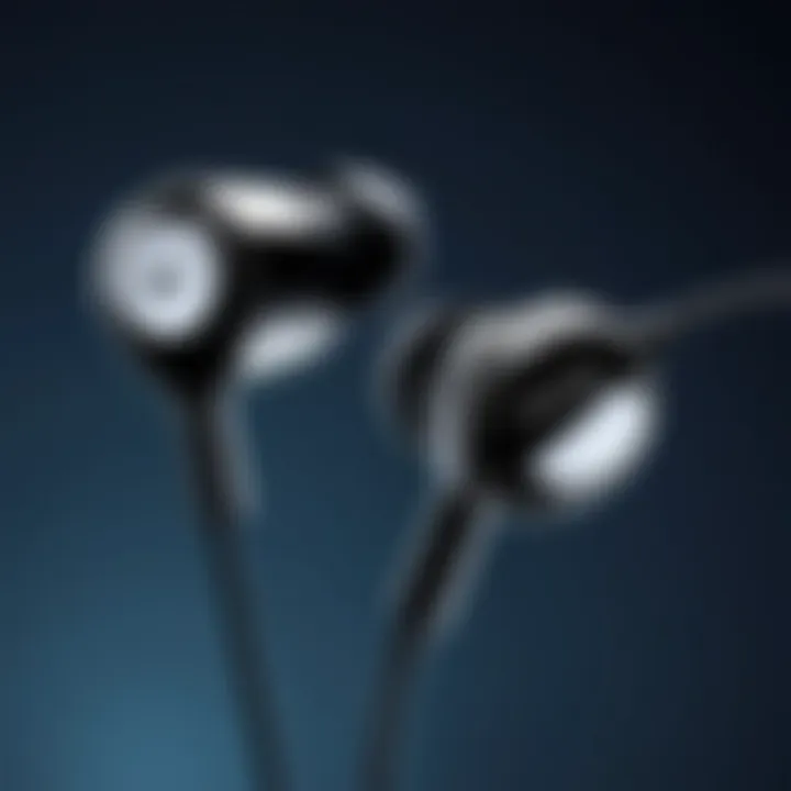 High-quality earphones enhancing audio experience