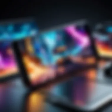 Dynamic Gaming Experience A vibrant mobile screen showcasing a dynamic gaming wallpaper