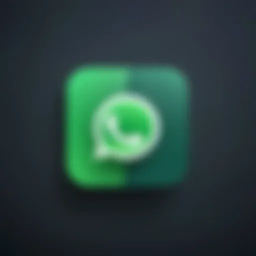 Illustration of WhatsApp logo merging between Android and iPhone logos