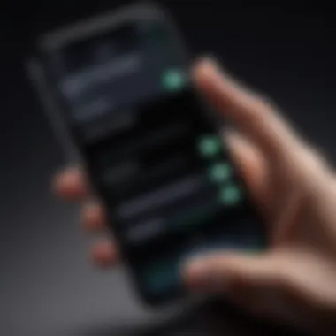 Performing a Hard Reset User performing a hard reset on iPhone