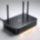 Router indicating connectivity issues