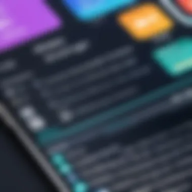 Digital Interface of a Bookmark Manager App A digital interface showcasing a bookmark manager app