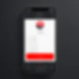 Showcasing the interface of a call recorder app on an iPhone