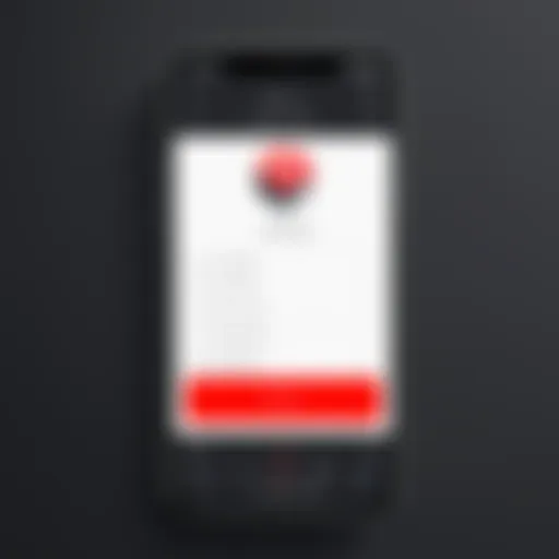 Showcasing the interface of a call recorder app on an iPhone