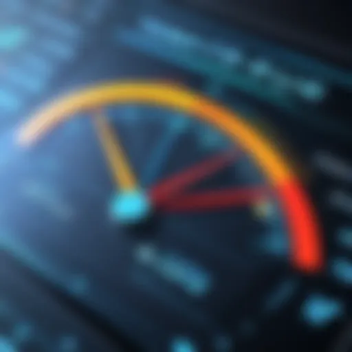 A graphical representation of computer temperature monitoring metrics