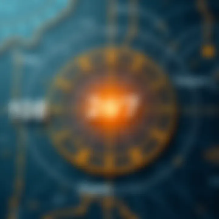 Visual showing geographical coordinates with degree notation