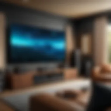 Visual representation of Dolby Atmos in a home theater setup