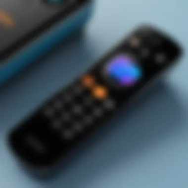 Diagram showing the layout of Fire TV remote buttons