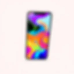 High-resolution iPhone screen showcasing vivid colors