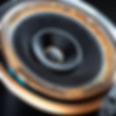 Accumulated Dust in iPhone Speakers Close-up of an iPhone speaker with dust particles highlighted