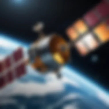 Satellite in Orbit Satellite in orbit capturing live video feeds