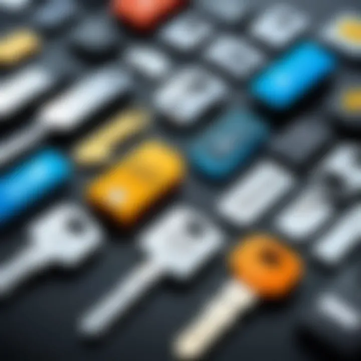 Illustration of various types of Microsoft product keys