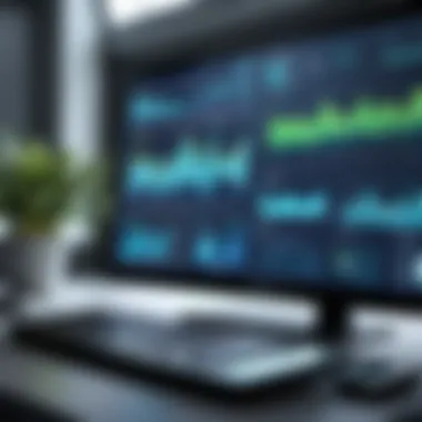Analytics Visualization: Insights from Plant Scanning A futuristic representation of plant data analytics, showcasing charts and graphs that reflect insights drawn from plant scanning applications.