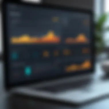 Analytics Dashboard for Scheduled Messaging A digital dashboard showcasing analytics for scheduled messaging