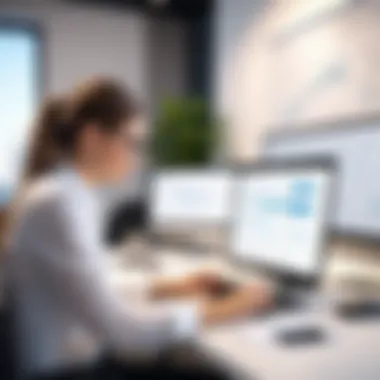 Planning Effective Communication Strategies A modern office setting with a person planning communication strategies