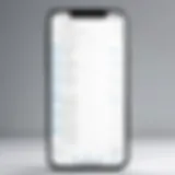 A sleek smartphone displaying a scheduled text message interface