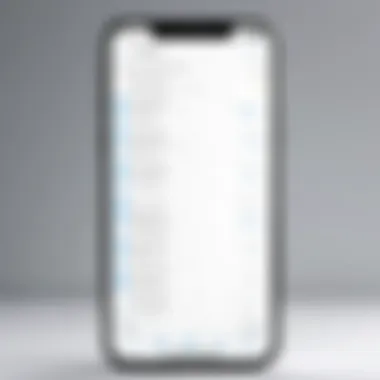 Scheduled Message Interface on Smartphone A sleek smartphone displaying a scheduled text message interface