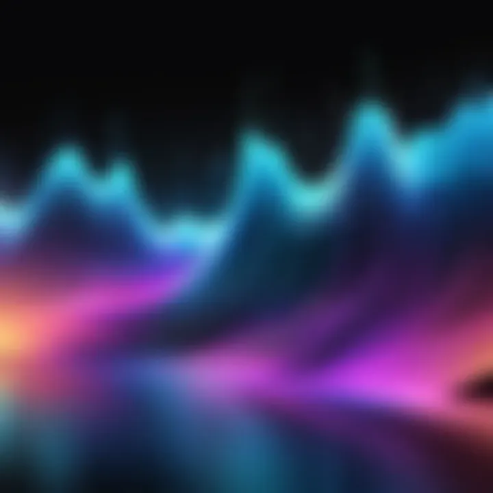 Sound wave representation illustrating audio quality improvements