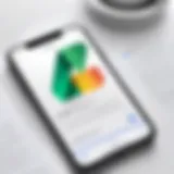 Scanning a document using Google Drive on an iPhone