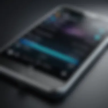 Custom Ringtone Settings on a Smartphone Modern smartphone displaying custom ringtone settings