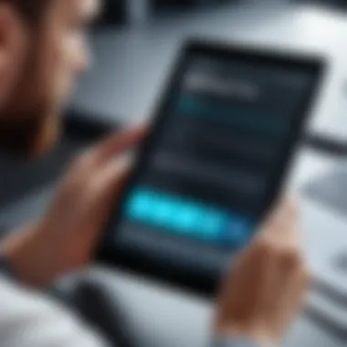 Exploring Ringtone Options on a Tablet A user exploring ringtone options on a tablet