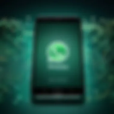 Smartphone displaying the WhatsApp installation screen