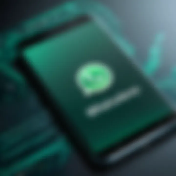 WhatsApp installation screen on a smartphone