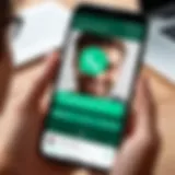 User engaging in a WhatsApp video call